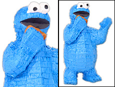 Cookie Monster Birthday Party Pinata