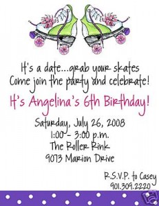 Free Birthday Party Invitation Templates on Get A Lot Of Parents Looking For Roller Skating Party Invitations So