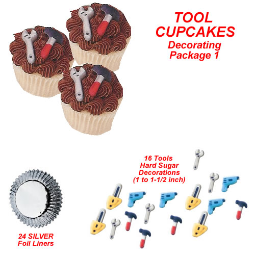 Edible Tools Cupcake Decorating Kits