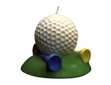 Golf Ball Cake Candle