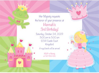 Party Invitations Online on Princess Birthday Party Invitations Kentbaby