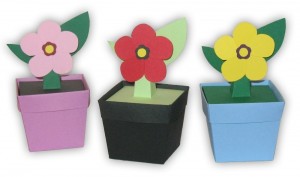 Flower Pot Party Favor Paper Box