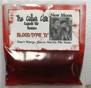 bag of blood twilight invitation