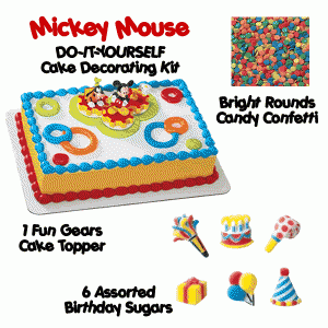 mickey mouse cake decorating kit