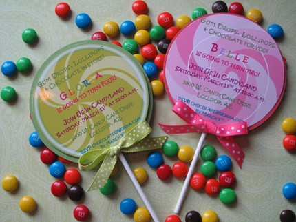 Creative Birthday Cards on Lollipop Party Invitations   Thepartyanimal Blog