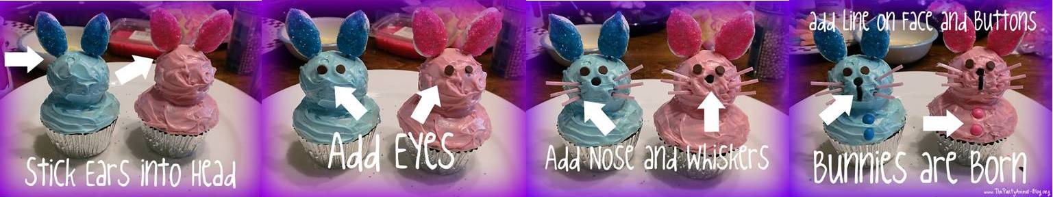 cupcakes ideas for easter. easter bunny cupcakes ideas. build our Bunny Cupcakes.