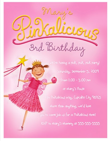 Birthday Party Invitations on Pinkalicious Party Supplies Are Now In     To Order Visit Here