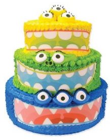 Monster Themed Birthday Party on Monster Birthday Cake