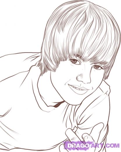  a FREE Printable Justin Bieber Coloring Page you can print out and color 