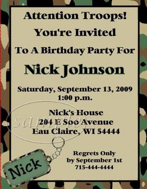 Animal Birthday Party Ideas on By Step Directions Here  How To Make A Martial Arts Party Invitation