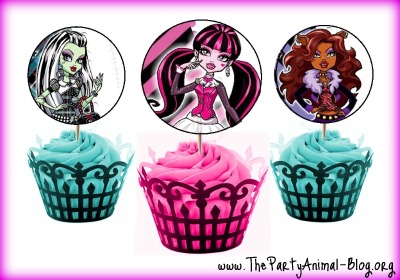 Birthday Cake Toppers on Monster High Birthday Party Theme   Thepartyanimal Blog