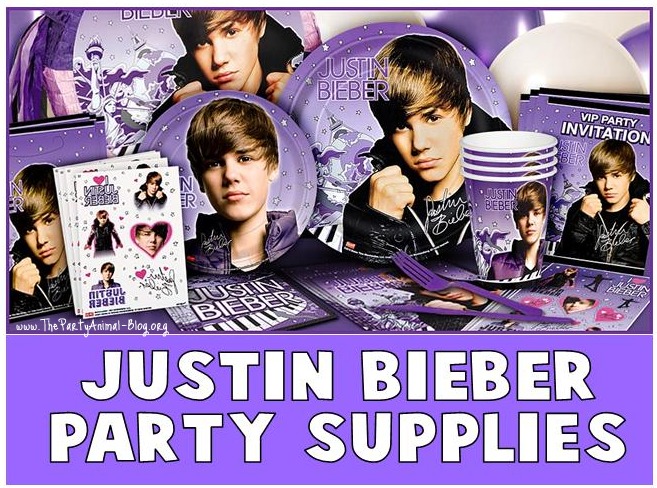 justin bieber birthday party favors. Official Justin Bieber Party