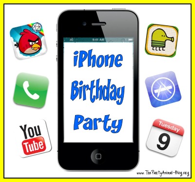 Ideas 13th Birthday Party on My Son S 13th Birthday Party I Decided To Do An Iphone Birthday Party