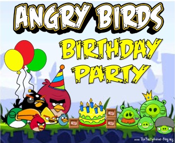 Birthday Cakes  Kids on Angry Birds Birthday Party Theme   Thepartyanimal Blog