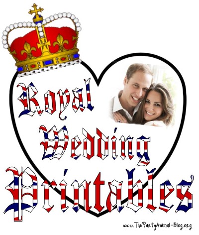 Royal Wedding Party Games on Royal Wedding Printables   Thepartyanimal Blog