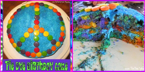 Peace Sign Birthday Cakes on For My Daughter   S Cake I Made This Peace Sign Tie Dye Birthday Cake