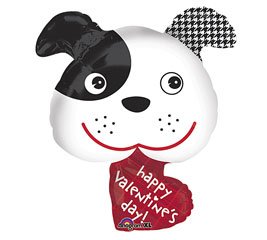 dog valentines day balloon