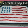 Quick & EASY American Flag Cake