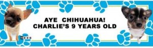 chihuahua-birthday-banner Chihuahua Birthday Party Banner