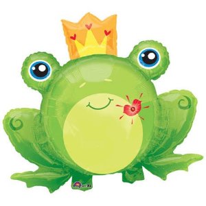 frog valentines day balloon
